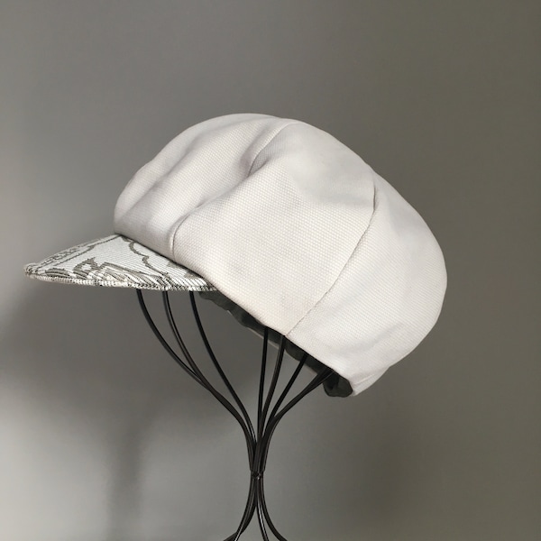 Casquette FELIX blanc neige visiere contrastee