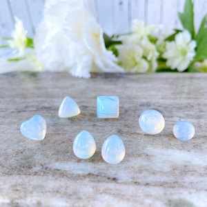 Opalite Moonstone Hypoallergenic Surgical Steel Stud Earrings