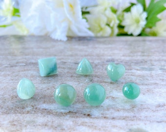 Natural Aventurine Gemstone Hypoallergenic Surgical Steel Stud Earrings