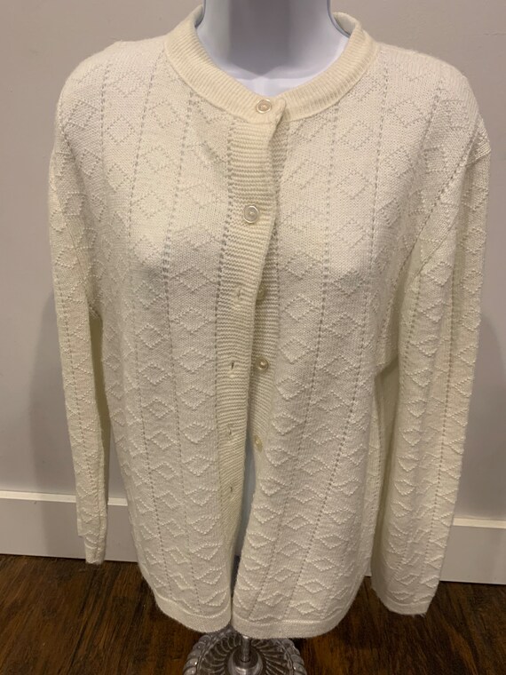 Vintage White Cardigan