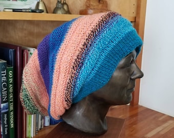 Hand Knit Oversize Slouch Hat