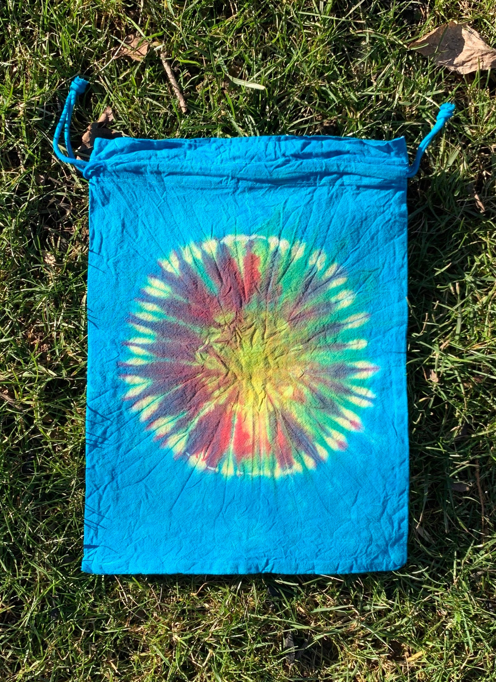 Tie Dye Drawstring Bag Etsy