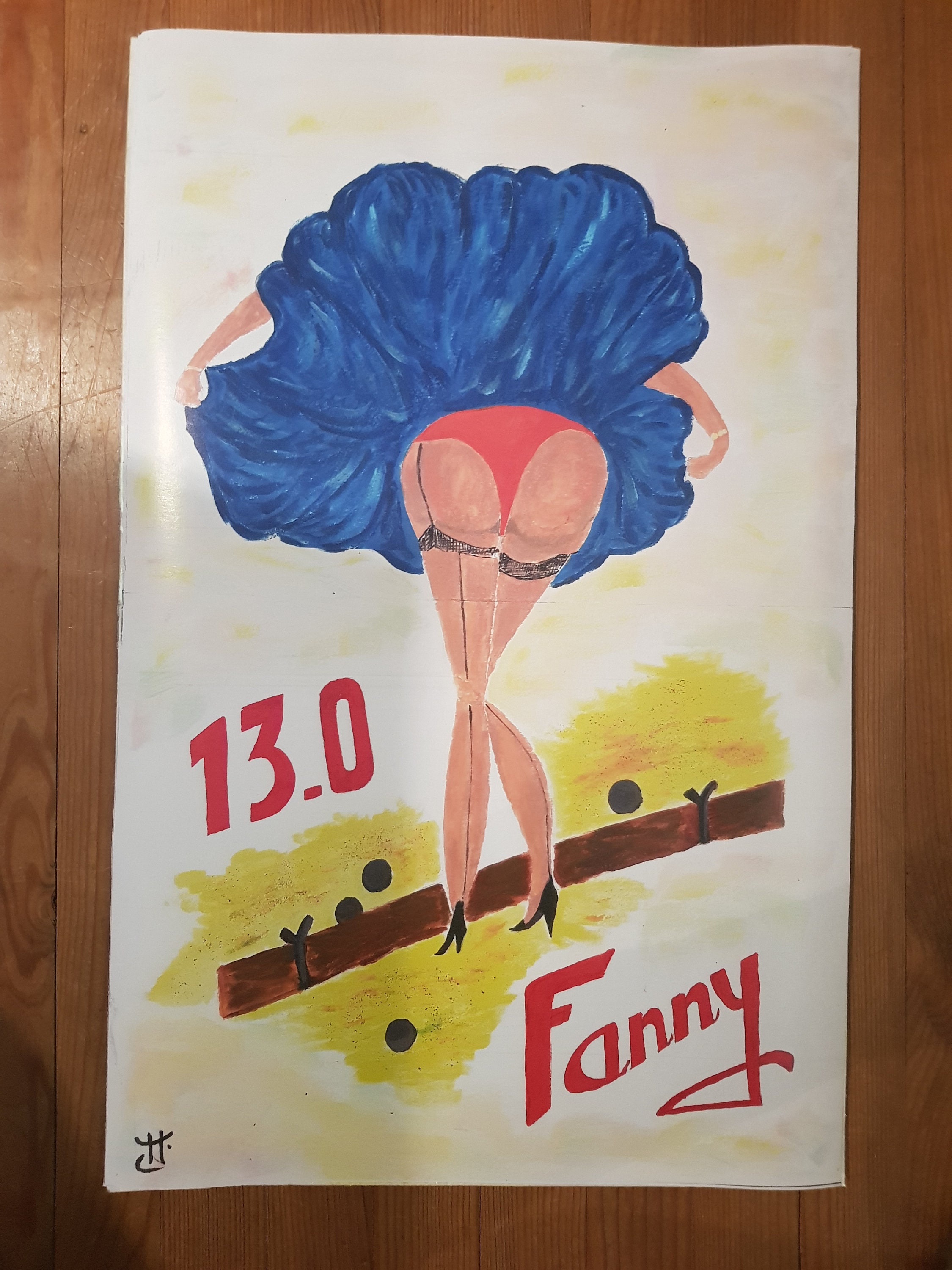 Décoration Fanny Petanque 65 X 40