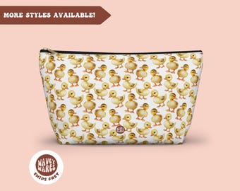 Baby Ducks Toiletry Bag, Cute Duckling Gift, Animal Bird Lover Gift, Travel Bag, Cosmetic Bag, Storage Case, Makeup Bag Pencil Case, Zip Bag