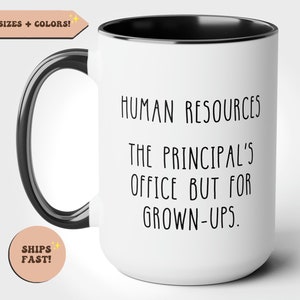 HR Gifts, Funny HR Mug, HR Manager Gift, Principal's Office, Funny Mug For Human Resources Specialist, Human Resources