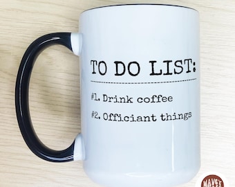 Lustige Hochzeit Offiziant Geschenk, Benutzerdefinierte Offiziant Tasse, Beste Offiziant Kaffeetasse, Offiziant Geschenk Beste Hochzeit Offiziant Wertschätzung Geschenk