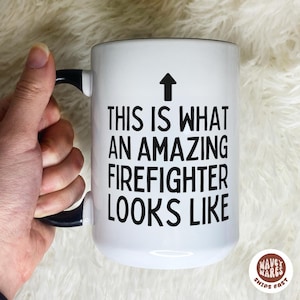 Gift For Firefighter, Fire Fighter Gift, Custom Fireman Husband, Fire Engine, Firefighter Birthday Graduation Cup Gift Fire Department Mug