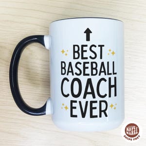 Baseball Coach Gift Thank You Gift For Coach, Custom Gift For Baseball Coach, Baseball Coach Coffee Mug, Softball Coach Christmas Gift