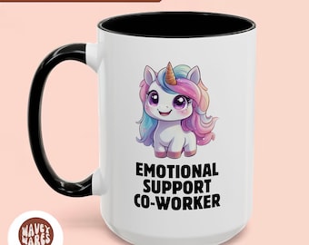 Einhorn Keramiktasse zur emotionalen Unterstützung Mitarbeiter