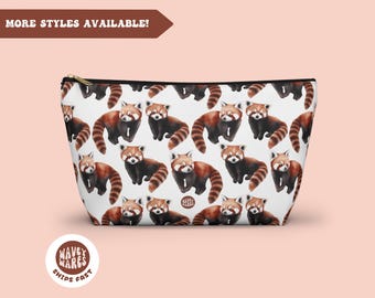 Red Pandas Cute Toiletry Bag, Cute Red Panda Gift, Animal Lover, Travel Bag, Cosmetic Bag, Makeup Bag, Make Up Bag, Raccoon Gift Pencil Case