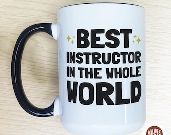 Bester Ausbilder Danke Geschenk Lustiges Kaffeetassen-Geschenk für Fahrlehrer Sport Nursing Geburtstag Anerkennung Mentor Trainer Lehrer