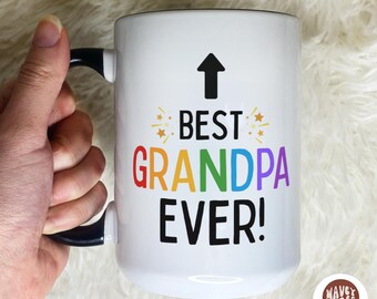 Best Grandpa Ever Mug, Best Grandad Coffee Mug, Tea Cup for Pops, Papa, Birthday Gift, Christmas Gift, Stocking Filler, Father's Day Gift