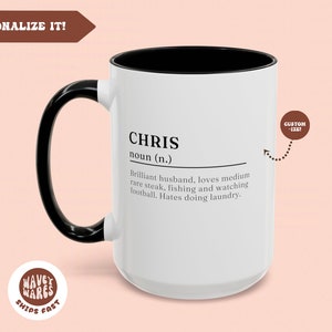 Name Definition Cup, Personalized Name Definition Mug, Personalize Name Coffee Mug With Custom Definition, Custom Name Mug, Name Meaning Mug