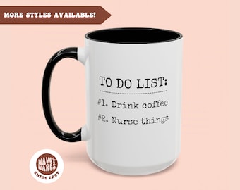 Taza de café divertida para enfermera, 20 oz, 15 oz, 11 oz, regalo de graduación de la escuela de enfermería, taza de enfermera, taza divertida de enfermera, regalo de Navidad para enfermeras, regalos para amantes del café