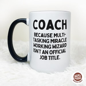 Funny Coach Coffee Mug, Custom Thank You Appreciation Gift For Coach, Football Baseball Coach, Personalized Coach Gift, Coach Gift Ideas