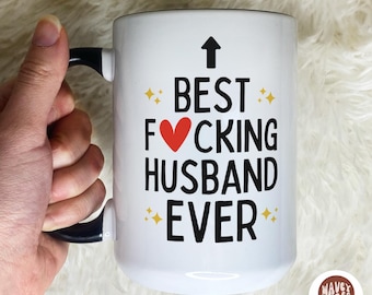 Rude Husband Gift Personalized Coffee Mug Custom Gift Valentines Anniversary Gift for Husband Birthday from Wife Tea Cup Swear Curse Mug