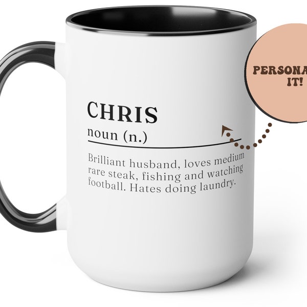 Taza de definición de nombre, taza de definición de nombre personalizada, taza de café de nombre personalizado con definición personalizada, taza de nombre personalizado, taza de significado de nombre