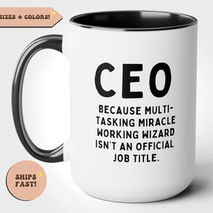 Funny CEO Definition Coffee Mug, CEO Job Title, Gift for Boss, Gift for CEO, Boss Day Gift, Manager Gift, Office Work Mug