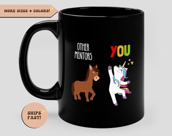 Andere mentoren vs jij grappige koffiemok, mentorcadeau, mentormok, mentorbeker, mentor bedankt, mentorwaardering, grappig mentorcadeau