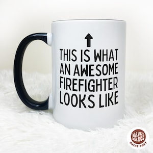 Fire Fighter Gift, Gift For Firefighter, Custom Fireman Husband Gift, Fire Department Mug, Fire Engine, Firefighter Graduation Cup Gift