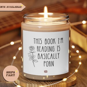Naughty Smut Reader Soy Candle, Funny Reading Vegan Candle Smut Readers Gift, Book Lover Gift, Spicy Book Lovers, Funny Gift for Her