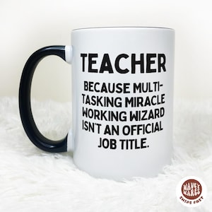 Funny Teacher Cup, Male Teacher Gift, End Of Year Teacher Gifts, Appreciation, Custom Teacher Coffee Mug, Wizard Teacher Gift for Him
