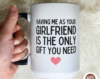 Caneca de café engraçada para presente de namorado, dia dos namorados, aniversário fofo, caneca de presente de namorada para agradecimento ao namorado, presente de agradecimento