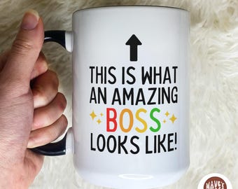 Amazing Boss Gift Mug, Appreciation Gift for Boss, Thank You Gift, Best Boss Gift, Work, Office Gift, Manager Team Leader CEO Gift