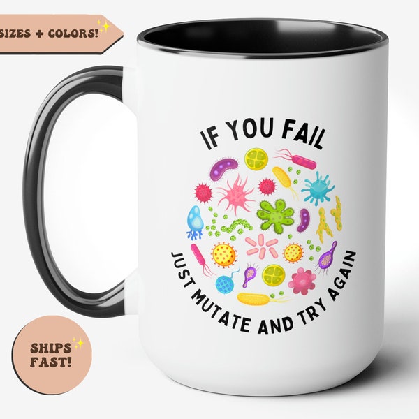 Wissenschaft lustige Kaffeetasse, Wissenschaft Geschenk, Bakterien, Mikrobiologie Wissenschaftler Becher, Lab Tech Geschenk, Krankenpflege, Medizin, Biologie, MINT Biochemie