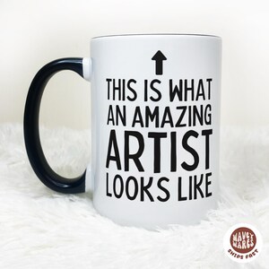 Amazing Artist Gift, Personalized Coffee Mug For Artist, Painter Coffee Cup Gift Idea For Artist, Art Lover Art Teacher Custom Gift for Her