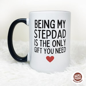 Lustiges Stiefvater Geschenk, lustiges Stiefvater Geburtstagsgeschenk, Becher für Papa, Papa Kaffeetasse, neue Stiefvater Geschenke, Bonus Papa Weihnachtsgeschenk von Stiefkindern
