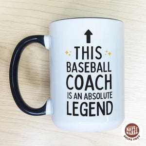 Personalized Baseball Coach Gift, Baseball Coach Coffee Mug, Gift For Baseball Coach, Softball Coach Christmas Gift, Gift For Softball Coach