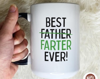 Caneca do melhor pai peidador de todos os tempos, caneca de peido, melhor pai de todos os tempos, presente engraçado de dia dos pais para ele, caneca do papai, presente de aniversário, caneca do papai, melhor presente para o papai