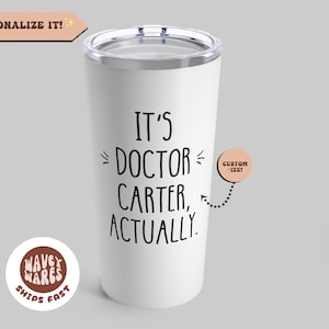 Personalisierte Doktor-Abschluss 20 Unzen großer Becher, benutzerdefinierte Doktor-Abschluss-Geschenk, Ed.D-Tasse, PHD-Geschenk, neuer Doktor-Graduierter, MD-Geschenk