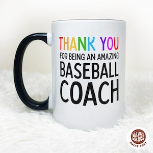 Baseball Coach Gift Thank You Gift For Coach, Personalized Gift For Baseball Coach, Baseball Coach Coffee Mug, Softball Coach Christmas Gift