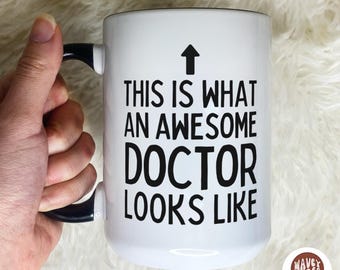 Personalized Doctor Coffee Mug, Doctor Appreciation Graduation Gifts, Custom Doctor Coffee Mug, PhD Gift, Future Doctor Gifts, Dr Coffee Cup