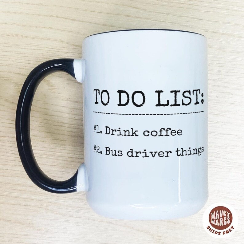 Funny Bus Driver Coffee Mug, Thank You Bus Driver, Personalized Cup ...