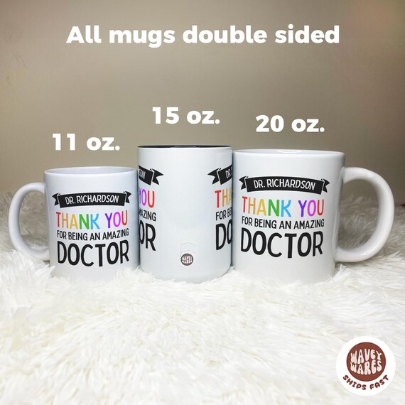 Personalized Thank You Doctor Coffee Mug, NHS Appreciation Gifts, Custom  Doctor Coffee Mug, Medical Gift, Gift for Physician GP Gift