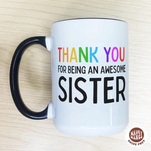 Tolle Schwester, Danke, Schwester Geschenk Schwester Tassen, Schwester Geschenk von Schwester, Kaffeetasse für Schwester, Schwester Tasse, Geschenk für Schwester Wertschätzung