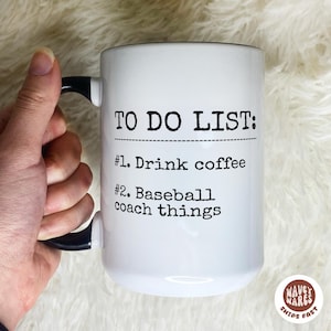 Funny Gift For Coach, Personalized Baseball Coach Gift, Baseball Coach Coffee Mug, Softball Coach Christmas Gift, Gift For Baseball Coach