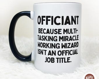 Lustige Hochzeit Offiziant Geschenk, Benutzerdefinierte Offiziant Tasse, Beste Offiziant Kaffeetasse, Offiziant Geschenk Hochzeit Offiziant Danke Wertschätzung Geschenk