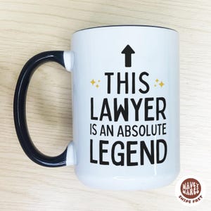 Funny Lawyer Mug, Lawyer Coffee Mug, Law Student Mug, Tears Mug, Law School Mug, Bar Exam Graduation, Coffee Cup, Absolute Legend Coffee Mug