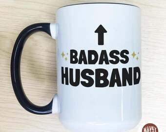 Funny Cute Husband Gift Tea Mug Cup Husband Birthday Present from Wife Personalized Coffee Mug Custom Gift Valentines Anniversary Gift Wife