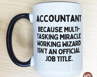 Rolig revisor rolig kaffemugg, kollegas hemliga tomtegåva, present till revisor jul födelsedagspresent kalkylblad present Excel