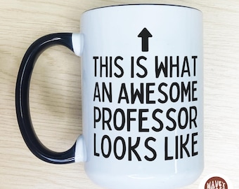 Cadeau génial pour professeur, cadeau pour étudiant en doctorat, cadeau de remise de diplôme de doctorat, cadeau de félicitations, tasse académique professeur scientifique, cadeau mentor enseignant
