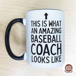 Personalized Baseball Coach Gift, Baseball Coach Coffee Mug, Gift For Baseball Coach, Softball Coach Christmas Gift, Custom Gift For Coach