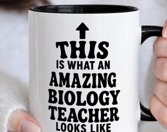 Cadeau leraar biologie, mok wetenschapsleraar, keramische koffiekop biologie, leraar bedankje waardering, doctoraatsdiploma, cadeau onderzoeker