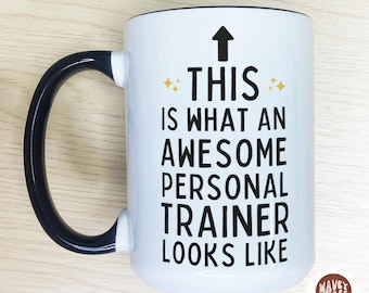 Awesome Personal Trainer 20oz 11oz Mug Thank You Gift For Personal Trainer Best Personal Trainer Ever Mug Gift Ideas Gift For Mug For Gym