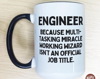 Regalo divertido para ingeniero, regalo personalizado para ingeniero, taza para ingeniero mecánico, taza de café de ingeniería personalizada, ingeniero de software, ingeniero civil