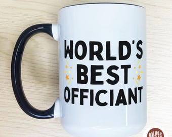 Beste Hochzeitsoffiziant Geschenk, benutzerdefinierte Offiziant Tasse, beste Offiziant Kaffeetasse, Offiziant Geschenk Hochzeit Offiziant Danke Wertschätzung Geschenk